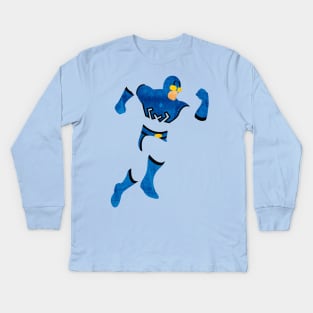 Blue Beetle Minimalism Kids Long Sleeve T-Shirt